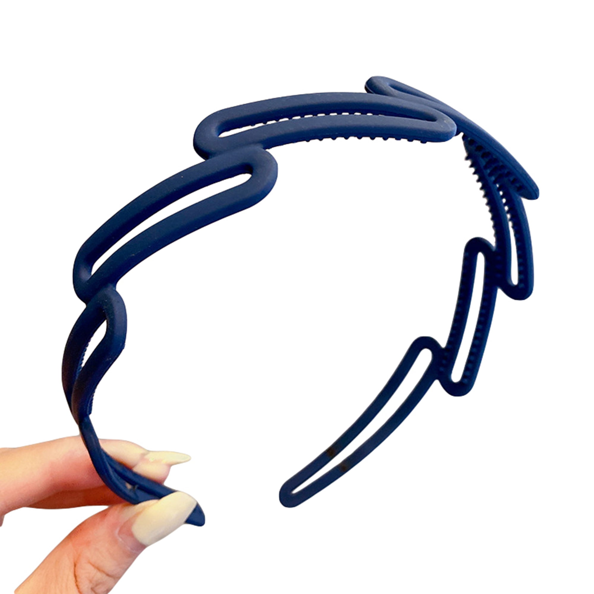 Non Slip Plastic Headbands with Teeth Skinny Hair Bands for Women