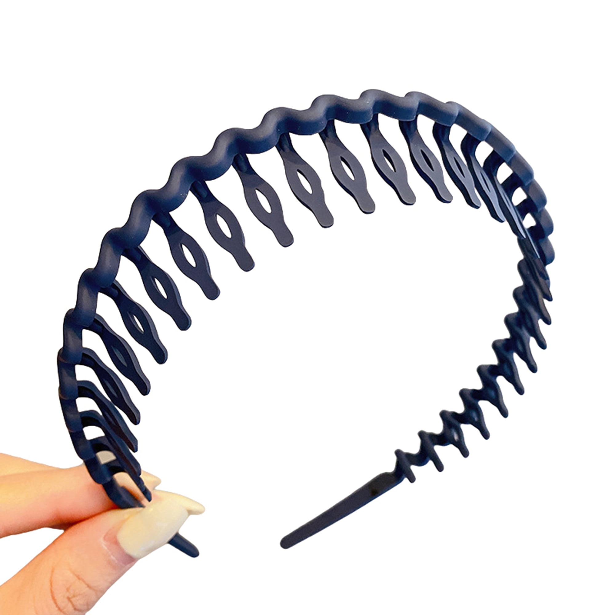 Non Slip Plastic Headbands with Teeth Skinny Hair Bands for Women