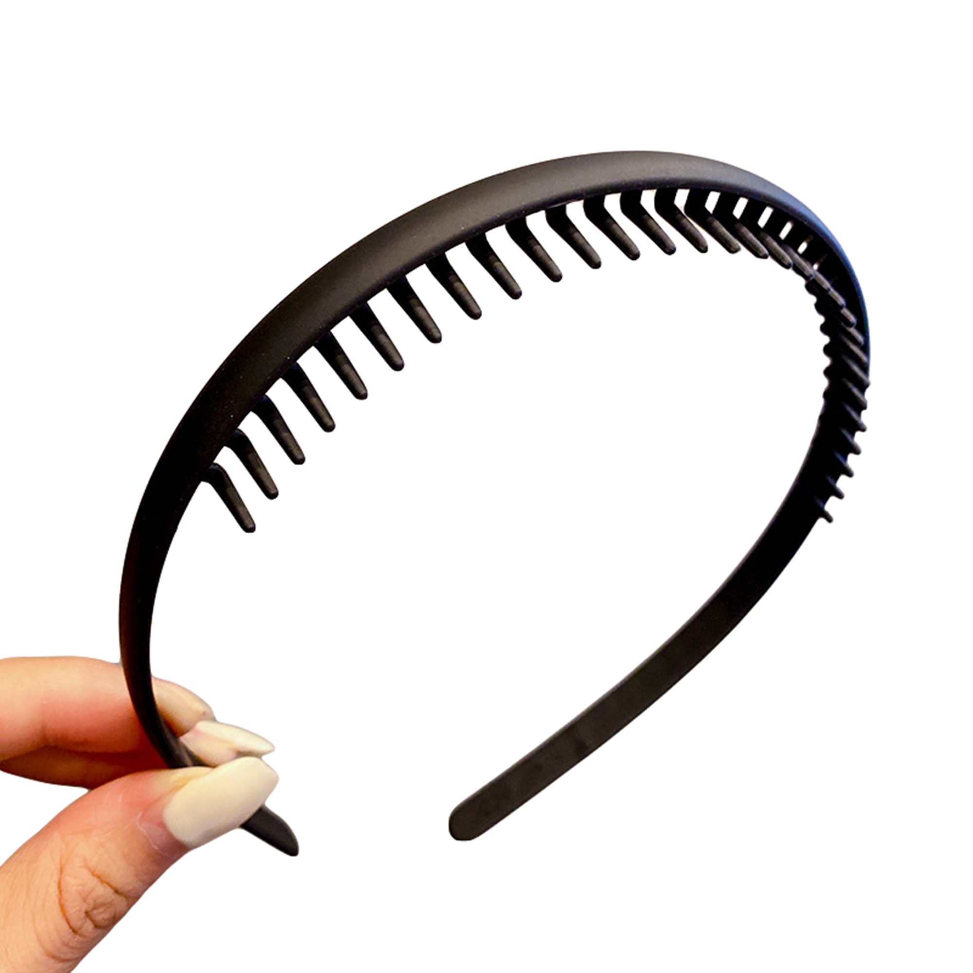 Non Slip Plastic Headbands with Teeth Skinny Hair Bands for Women