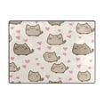 thumbnail image 1 of Non-Slip Polyester Rug 63x48in & 80x58in - Plush Memory Foam Floor Mat, Absorbent, Fade Resistant, Machine Washable for Living Room, Bedroom, Entryway，Cat Pattern, 1 of 7