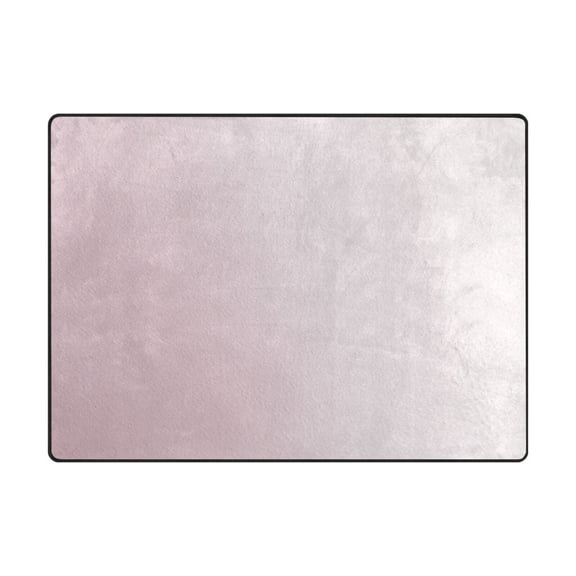 Non-Slip Polyester Rug 63x48in & 80x58in - Plush Memory Foam Floor Mat, Absorbent, Fade Resistant, Machine Washable for Living Room, Bedroom, Entryway,Light Pink