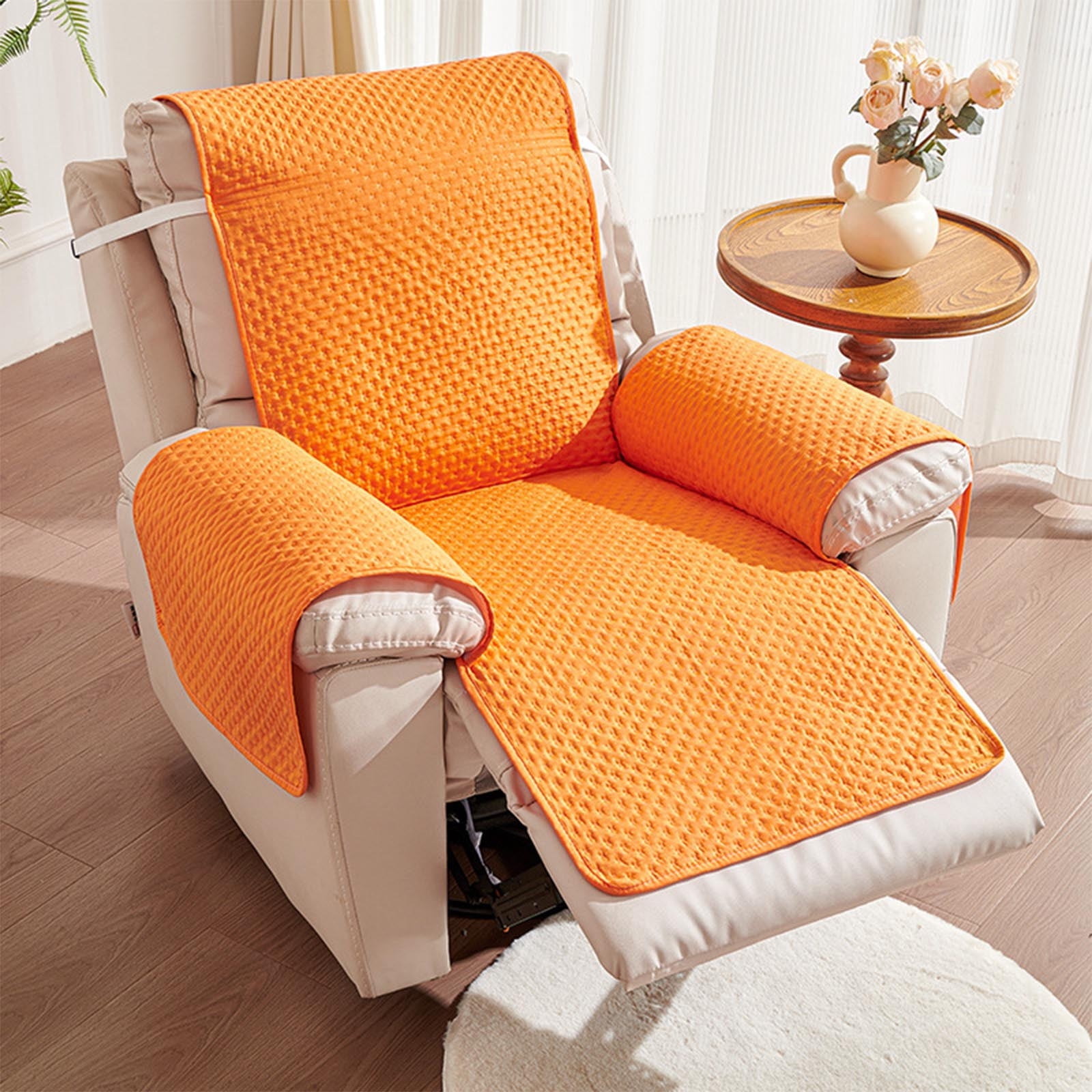 Waterproof Recliner Chair Cover - Oversized, Non-Slip Fit For Large Recliners - Quilted Polyester Slipcover