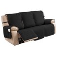 thumbnail image 1 of Non-Slip Recliner Sofa Covers 3 Seaters Elastic Band Sofa Covers Washable Furniture Protector for Bedroom, Office, Living Room (Black), 1 of 7