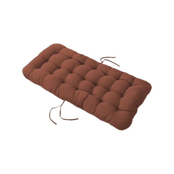 Non-Slip Rocking Chair Cushion Extra Large Chair Pads with High Back Linen Cushion for Rocking Chair Pack of 1 Brown