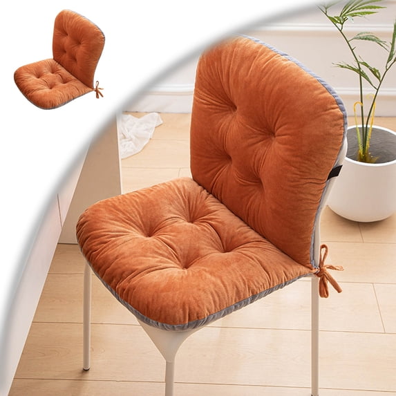 Non- Rocking Chair Cushion Seat Cushion Plush with Ties Soft Seat Pad with High Back Desk Chair Pad for Office Car Home Dining Room Kitchen