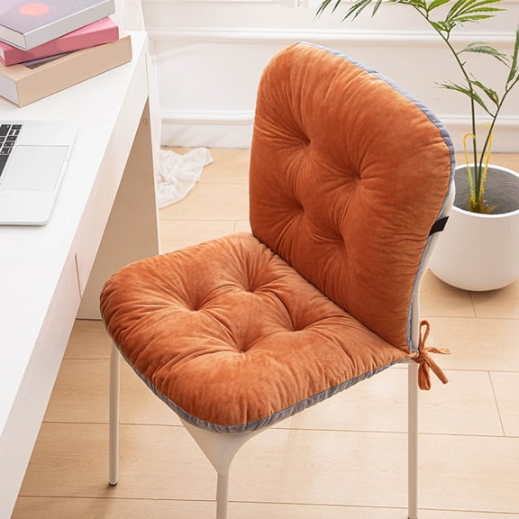 Non- Rocking Chair Cushion with Ties, High Back Support Seat Cover with Soft Padding for Office Desk, Dining Room, Kitchen, and Home Furniture Comfort