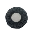thumbnail image 1 of Non-Slip Round Bar Stool Covers 14x14 Inch - Waterproof Leather Seat Covers with Elastic Band | Kitchen Stool Protector for Home, Restaurant & Pub (Black), 1 of 6