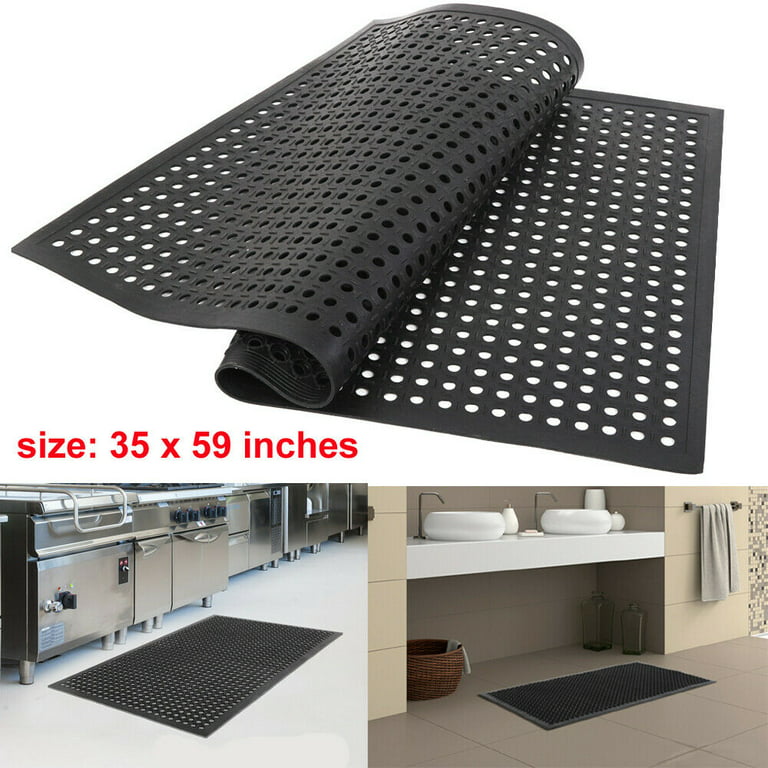 2PCS Anti-Fatigue Floor Mat 36*60 Indoor Commercial Industrial Heavy Duty  Use