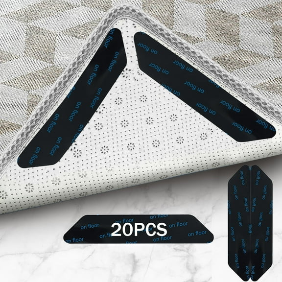 Non Slip Rug Gripper Tape for Area Rug Pad Carpet Hardwood Floor 20 PCS