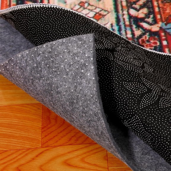 Non Slip Rug Pad 3 x 5 Ft, Felt Under Rug Cushioning, Carpet Padding for Area Rugs on Hardwood, Laminate & Tile Floors, Keeps Rugs Secure