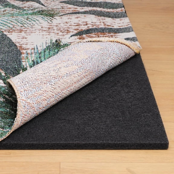 Non Slip Rug Pad 6 ft x 9 ft Rectangular 0.25 Inch Thick Waterproof Felt Underlay for Hardwood Tile Laminate and LVP Floors