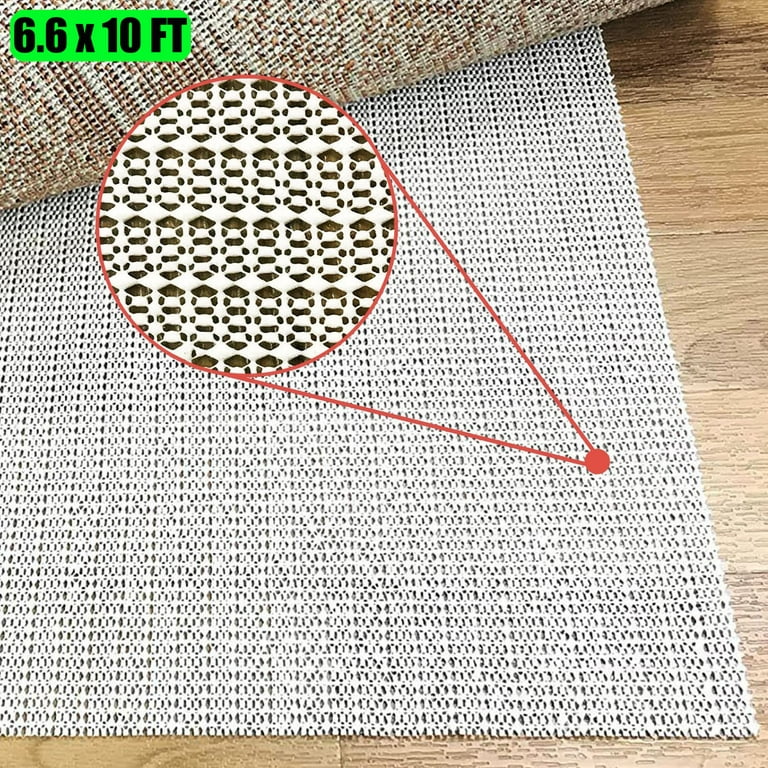 Non Slip Rug Pad Gripper, 6.6 x 10 feet Rug Gripper Carpet Pads for Area  Rugs and Hardwood Floors, Keep Your Rugs Safe and in Place 