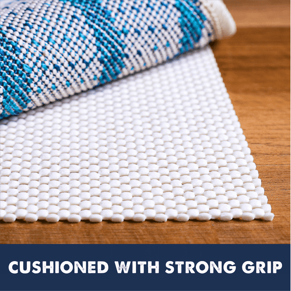 Non Slip Rug Pad Gripper 8 x 10 ft Extra Cushioned Pads by Slip-Stop
