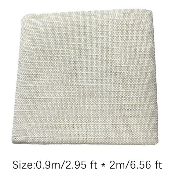Non-Slip Rug Pad Gripper | Strong Grip Carpet Underlay for Hardwood Floors & Area Rugs | Thin PVC Mesh Cushion Protects Floors & Prevents Slips | White Color | Easy to Trim Custom Size