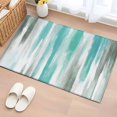 thumbnail image 1 of Non-Slip Rug Pad Rugs Abstract Oil Painting Striped Rectangle Area Rugs 2x3Ft Soft Carpet Pads for Living Room Kids Room, Green Grey Gradient Line, 1 of 9