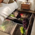thumbnail image 1 of Non-Slip Rug Pad Rugs Farm Wine Grapes Casks Rectangle Area Rugs 3x5Ft Soft Carpet Pads for Living Room Kids Room, Vintage Country Art, 1 of 9