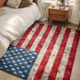 thumbnail image 1 of Non-Slip Rug Pad Rugs Independence Day Mottled USA Flag Rectangle Area Rugs 3x5Ft Soft Carpet Pads for Living Room Kids Room, Retro Patriotic Star Stripe, 1 of 9