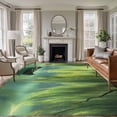 thumbnail image 1 of Non-Slip Rug Pad Rugs Pastoral Green Leaves Lake Boat Tree Rectangle Area Rugs 5x7Ft Soft Carpet Pads for Living Room Kids Room, Natural Scenery, 1 of 9