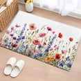 thumbnail image 1 of Non-Slip Rug Pad Rugs Spring Blossom Colorful Flower Rectangle Area Rugs 2x3Ft Soft Carpet Pads for Living Room Kids Room, Watercolor Floral on White, 1 of 9