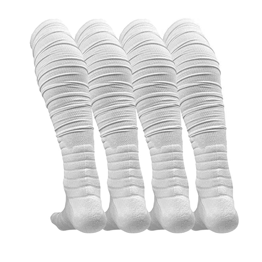 Extra Long, Over the Knee Padded Football Socks (White) – Footballism