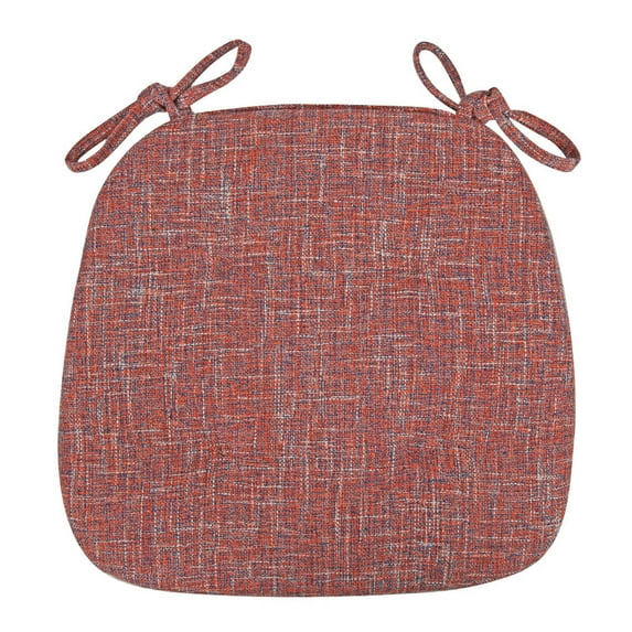 Non- Seat Cushions for Kitchen Chairs - 17"x16"x2" Dining Chair Pads with Ties - Machine Washable Covers for Wooden/Metal Chairs - Indoor/Outdoor Comfort for Home & Office