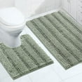 Non Slip Shaggy Chenille Bathroom Rugs Black Bathroom Rug Mat Extra ...