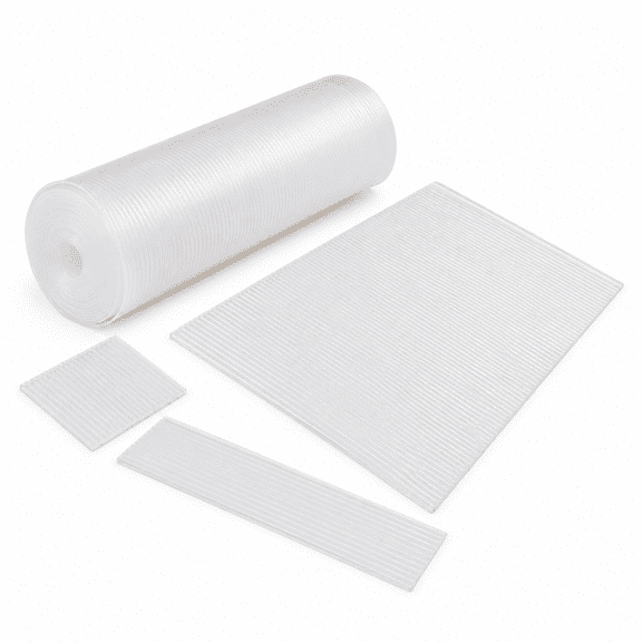 Non Slip Shelf Liner Roll for Cabinets, Drawers, Shelves and Refrigerator, Washable Non Adhesive EVA Mat, 12 Inches x 20 FT