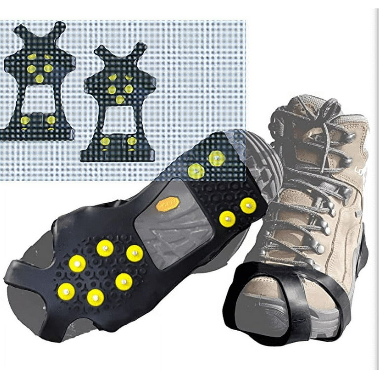 Non slip shoe covers for ice clearance