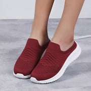 Non Slip Shoes for Women Women's Lightweight Shoes - Breathable Casual Slip-on Walking Sneakers