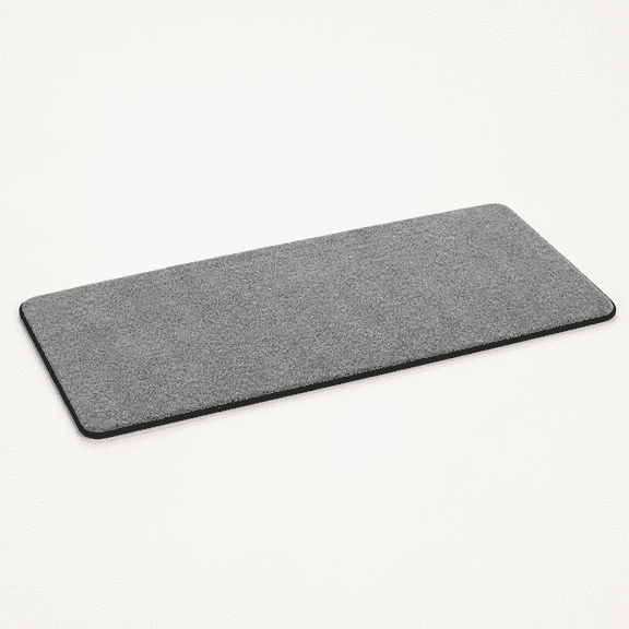 Non-Slip Shower Bench Mat & Step Pad | Thickened, Quick-Dry, Cut-to-Fit Bath Mat for Shower Stool, Tub Floor, and Bathroom Steps (Medium Gray, 39''x12'')