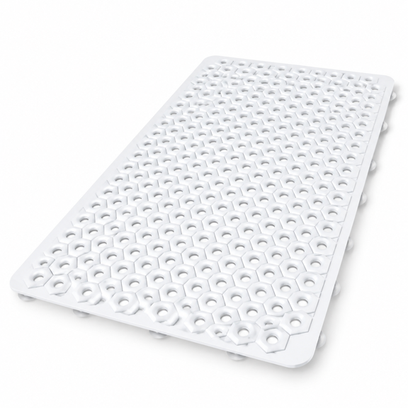 Non Slip Shower Mat: 31.5"x20" Large Mats Foride Anti Floor Mat With Suction Cups And Drain Holeshine Washable Stall