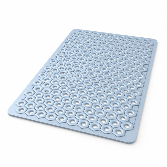 Non Slip Shower Mat: 31.5"x20" Large Mats Foride Anti Floor Mat With Suction Cups And Drain Holeshine Washable Stall
