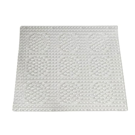 Non Slip Shower Mat for Bathroom Extra Large Square Bathtub Mat with Strong Suction Cups Soft PVC Material Quick Drying Machine Washable Anti Mold Safe A One Size
