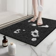 thumbnail image 1 of Non Slip Shower Mat, Comfortable Bath mat for Textured Surface,Quick Drying Easy Cleaning Shower Floor Mat for Wet Area,Without Suction Cups Black 16 x 24, 1 of 9
