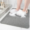 thumbnail image 1 of Non Slip Shower Mat Cozival Non-Slip Bathtub Shower Mat - 24X16 Inch Pvc Loofah Design with Drain Holes - Quick-Drying, Anti-Bacterial Tub & Bathroom Floor Mat - Soft & Safe for Kids & Seniors, Grey, 1 of 8