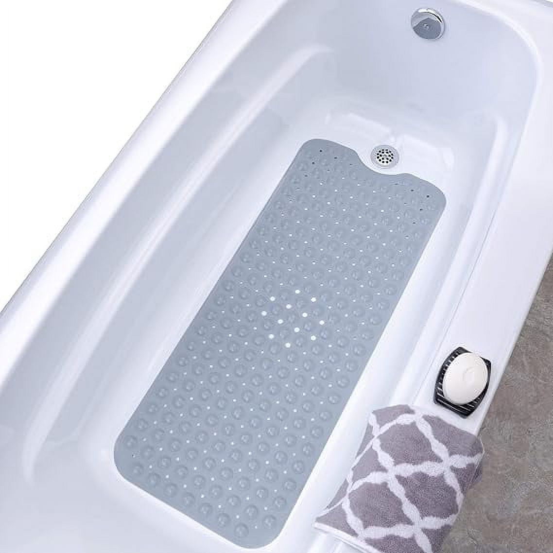 Non Slip Shower Mat, Extra Long Bathtub Mat With Over 200 Suction Cups ...