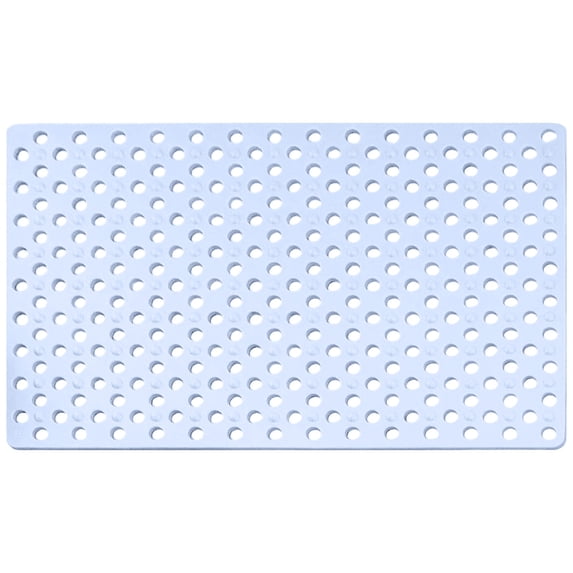 Non Slip Shower Mat, Machine Washable Bathtub Pad, Silicone Shower Mats Non Slip Mildew Resistant, Multicolor Bathroom Floor Mat, Smooth Surface Tub Mat, Shower Slip Mat,28.34×14.56 in,Blue
