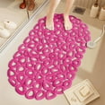 thumbnail image 1 of Non-Slip Shower Mat with Suction Cups and Drain Holes, 12.99x25.59 Inch Bathtub Mat for Safety and Quick Drying, 1 of 6