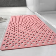 Non-Slip Shower Mats for Inside Shower, Washable Bathtub Mat with Suction Cups & Drain Holes