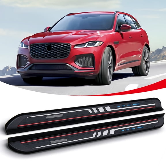 Non-Slip Side Step Running Board fits for Jaguar F-PACE 2016-2023 2024 2025 2026 Nerf Bars, Anti-Slip SUV Side Step Bars, Protect Vehicle Body & Help Passenger Access