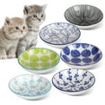 thumbnail image 1 of Non-Slip Bottom  Ceramic Cat  Bowls,Whisker Friendly Cat Bowl for Indoor Cats,  6 Pic Cerami Cat Dishes, Gift Choice, 1 of 6