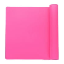 Non-Slip Silicone Kitchen Mat, Large Heat Resistant Countertop Protector, Trivet Placemat for Appliances, Easy Clean, Coffee Matt for Counter Hot Pink
