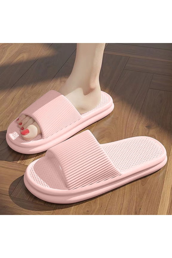 Non Slip Slippers for Women and Men, Soft Eva Shower Flip Flops with Thick Sole, Bathroom Pool Beach House Shoes, Summer Vacation Travel Essential Footwear for Home Kitchen, AESTIVO