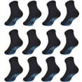 thumbnail image 1 of Non Slip Socks 12 Pairs Toddler Grip Socks Anti Skid Crew Socks for Boys Girls 1-7 Years, 1 of 5