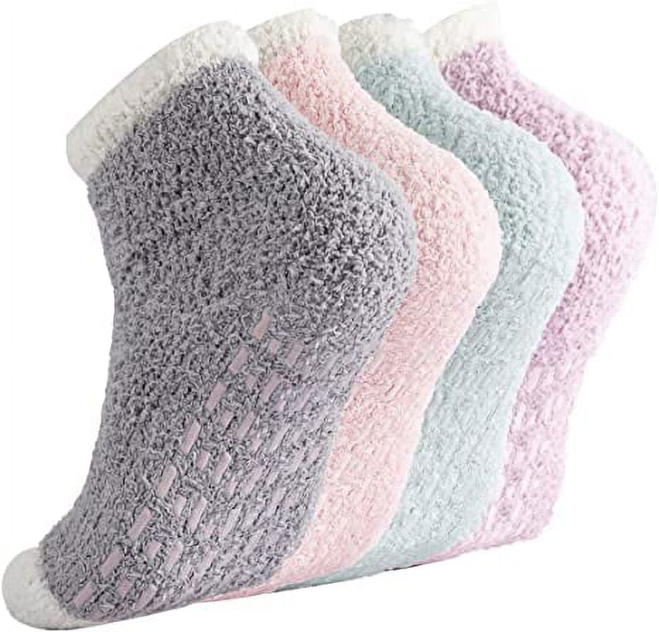 Non Slip Socks Hospital Socks with Grips for Women Grip Socks for Women Fluffy Socks with Grips