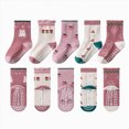 thumbnail image 1 of Non Slip Socks,Kids Crew Socks for Boys Girls Socks Cotton Socks Casual Wear Unisex Cute Socks 2T 3T 4T 5T 6T 7T 8T 9T 10T 11T 12T Kids,Multipack, 1 of 4
