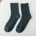 thumbnail image 1 of Non Slip Socks for Women Winter Warm Cozy Fuzzy Slipper Socks Soft Fluffy Socks with Grips(Dark Gray), 1 of 4