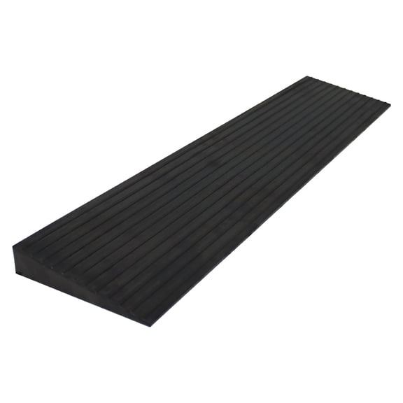 Non-Slip Solid Rubber Threshold Wheelchair Threshold Ramp for Doorway 35.4"*7.9"*1.2"