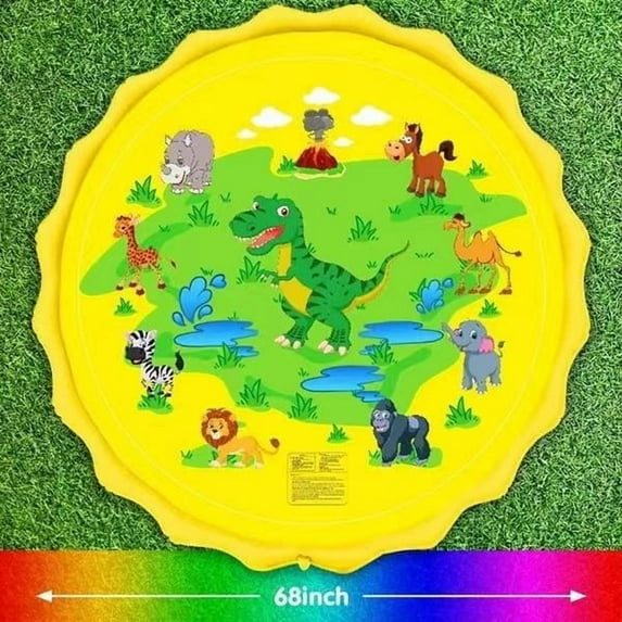 Non-Slip Splash Pad for Kids and Dog