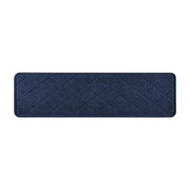 Non-Slip Stair Treads Striped Self Adhesive Carpet Mats for Steps Anti-Skid Rug for Indoor Stairs 30x8 Inches Navy